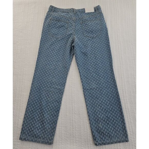 Boohoo Man Distressed Pull Texture Skate Jeans Men's 36x32 NEW Relaxed Fit NWT - Picture 2 of 16